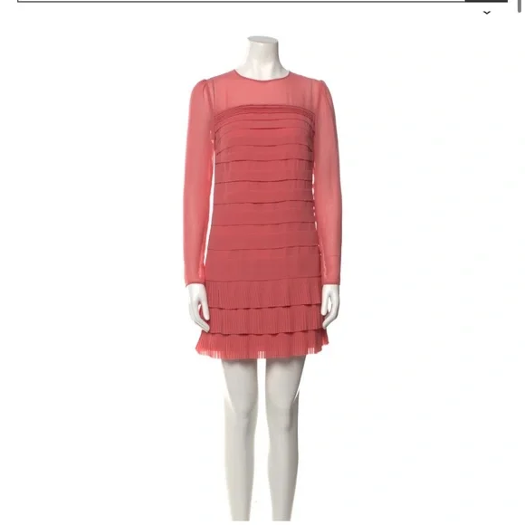 ted baker red long sleeve dress Ted Baker Red Gabyela Puff Sleeve Midi Dress